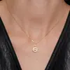 Collar Brújula de Plata de Ley s925 con Diamante Brillante Estilo Japonés Lujo Ligero Exquisito Mini Moderno Versátil Retro Sentido de Alta Gama Cadena para Clavícula