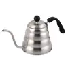Aço Inoxidável Espessado Panela Nuvem com Controle de Temperatura Filtro Gotejador Cafeteira Manual Bico Fino Bico Longo Chaleira para Exterior