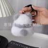 Pelo de Visón Imitación Lindo Colgante de Trasero de Panda Felpa Colgante para Mochila Llavero Colgante de Panda Rojo Colgante de Pareja