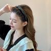 Aro de Cabelo Elegante Estilo Coreano Temperamento Feminino Aro de Cabelo Cruzado Presilhas de Cabelo para Lavar o Rosto Aro de Cabeça Topo Cranial Alto Novos Acessórios de Cabelo Outono e Inverno