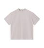 240g Transfronterizo Nuevo Deslumbrante Teñido Blanco Viejo Spice Girl Cuello Redondo Slim Slim Slim Camiseta A LOGOTIPO Personalizado