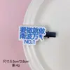 Nuevos pasadores de pelo con texto peculiar, pasadores laterales divertidos y lindos, pasadores personalizados para flequillo, accesorios para el cabello de un yuan de puestos callejeros