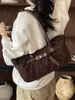 Bolso Tote de Cuero Escarchado Nuevo Otoño/Invierno 2026, Gran Capacidad, Bolso de Mano Estilo Europeo y Americano, Bolso de Hombro y Cruzado para Mujer