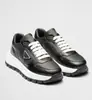 En Stock 2025 Moda Triángulo Micro-Logo Suela Gruesa Aumentador de Altura Zapatos de Papá Punta Redonda Con Cordones Versátiles Zapatillas Casuales