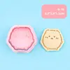 Moldes de carimbo para biscoitos da série Urso DIY com várias formas e padrões, ferramentas de panificação com design de relevo 3D simulado