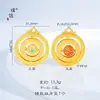 El colgante de pilar de dragón radiante con bendición de loto dorado de Vietnam que no se desvanece durante mucho tiempo no tiene accesorios de bricolaje para mujer