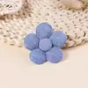 Accesorios de Flor Estéreo Hechos a Mano en Tela Algodón Relleno Flor de Cinco Pétalos Colorida DIY Para Tocados Bolsos Sombreros Accesorios Decorativos