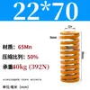Padrão Japonês Resistente a Altas Temperaturas Mola de Molde Mola de Compressão Doméstica 65Mntf Fio Plano de Alta Resistência Compressão Retangular Alta Elasticidade