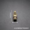 Latón Fuzi Angustiado Guanyin Bergamota Llavero Colgante Collar Colgante Tesoro Seguro Transferencia Colgante