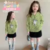 Abrigo tipo suéter con capucha para niñas estilo coreano, con estampado de estrellas, nueva colección otoño/invierno 2026, moderno suéter de punto para niñas pequeñas