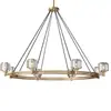 Exportación Transfronteriza a América del Norte: Candelabro de Cristal R, Lujo Ligero Postmoderno para Sala de Estar, Habitación Privada de Villa Retro Nórdica