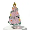 Árbol de Navidad de Vidrio Soplado a Mano de 8.5 cm Zibo Manualidades de Vidrio Árbol de Navidad Giratorio Jingdezhen
