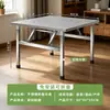 Mesa Plegable de Acero Inoxidable Mesa de Comedor Portátil para el Hogar Mesa para Comidas Mesa para Habitación de Alquiler Puesto de Barbacoa al Aire Libre Puesto del Mercado Nocturno Mesa Cuadrada
