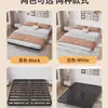Cama de ferro, cama de ferro forjado, cama tatami simples para casa sem cabeceira, cama flutuante espessada e reforçada, cama com estrutura de ferro, especial para apartamentos de aluguel