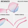 Gafas de Sol Infantiles Transfronterizas Nuevas de Una Pieza Sin Marco Hexagonales Color Caramelo Degradado Lindas Gafas de Sol para Bebé