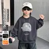 Sudadera con Forro Polar Nueva D176 para Niños Estilo Coreano Infantil Moda Fresca Todo en Uno Top de Polar Ropa Gruesa Caliente para Niños Pequeños