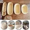 Cesto de fermentação para pão em rattan genuíno, cesto de fermentação para pão europeu, forma de fermentação rústica em rattan, tigela redonda.