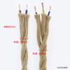 Cable trenzado de cobre puro para lámpara de araña retro, accesorios de iluminación DIY, cable de alimentación suave con hilo decorativo de doble hebra de 2 y 3 núcleos