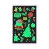Nuevo en stock Más Vendido Luminoso Navidad Tatuaje Pegatina Fiesta Navideña Vidrio de Ventana Regalo de Navidad Decoración Pegatina