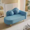 Mejora de Apartamento Pequeño: Sofá Chaise Longue con Capacidad de Almacenamiento, Sillón Reclinable Estilo Europeo, Área de Descanso Mini Tienda de Ropa para Dormitorio, Sofá Individual Color Caramelo