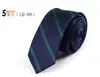 Corbata de Seda para Hombre Hecha a Mano de Fábrica Edición Estrecha de 5 cm Corbata de Poliéster Jacquard Rayada Profesional para Vestir Entrevista OEM