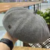 Otoño 2025 Nuevo Versátil Retro Boina Gruesa Cálida Lana Gorro de Pintor Fieltro de Lana Boina de Mujer Tendencia