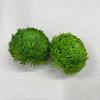 Flor artificial cabeza de flor de clavel verde tacto de pegamento suave cabeza de flor de bola de lana cabeza de flor de crisantemo ping pong de plástico cabeza de flor artificial de sentido avanzado