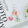 Llavero Colgante Creativo de Resina Oso Lindo Lazo de Caramelo Encanto para Bolso Llave de Coche Teléfono Pequeña Decoración