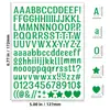 Adesivos Coloridos do Alfabeto Inglês e Números de 0,5 Polegada à Prova d'Água DIY Diário Rótulo para Garrafa de Água Decoração de Presente Transfronteiriço