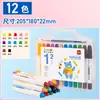 Deli Hm723 Crayones Redondos Solubles en Agua Giratorios de Grado Alimenticio 12/24/36/48 Colores Plumas de Dibujo Crayón
