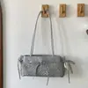 Nova Bolsa de Ombro/Transversal com Estampa de Leopardo e Laço 2026, Design de Nicho de Alto Padrão, Bolsa Versátil para o Dia a Dia Feminina