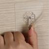 Gancho transparente fuerte sin costuras multiusos sin perforaciones gancho de carga una gran cantidad de gancho adhesivo de acero inoxidable para venta al por mayor autoadhesivo