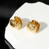 Aretes Plata de Ley 925 Hechos a Mano Coche Flor Aretes de Hebilla para la Oreja Diseño de Nicho Distintivo Sentido Joyería Aretes Sentido Coreano de Alta Gama