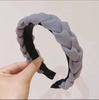 Aro para el Cabello Trenzado de Mujer Verano Ala Ancha Parte Superior Craneal Alta Aro para la Cabeza Retro Francés Combinable Accesorios para el Cabello de Alta Gama para Salir