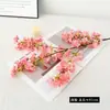Flores de Cerejeira e Flor de Pessegueiro de Seda Simuladas de Caule Único, Flores Artificiais para Decoração de Casa e Casamento, Produtos de Flores Artificiais de Alta Qualidade para Atacado