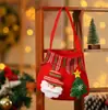 Bolsa de frutas de paz de Natal, bolsa de maçã, bolsa de presente de Natal, Papai Noel, boneco de neve, rena, decoração de jardim de infância, doces