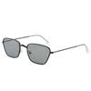 Gafas de Sol Personalizadas de Celebridad de Internet Europeas y Americanas para Mujer Retro Estilo Hong Kong Gafas de Sol para Cara Pequeña para Hombre Modernas de Metal Simples para Calle Hip-Hop