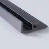 Perfis de plástico extrudado ABS, resistentes a alto impacto, perfis de plástico rígido, feitos sob medida para caixas de máquinas, proteções de borda, trilhos guia e ranhuras