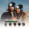 Correr de noche al aire libre pesca nocturna iluminación luminosa linterna frontal LED gorra con música suministro transfronterizo gorra con lámpara y auriculares bluetooth inalámbricos
