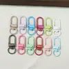 Fivela Colorida UV de Metal para Fecho de Porta Mochila Chaveiro Acessórios para Joias Artesanais DIY Materiais para Corrente de Celular com Contas