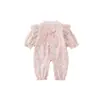 Mono de Romper de Princesa con Capa Doble Hueca y Degradado Estilo Otoño Ropa para Bebés Niños Pequeños Traje para Gatear