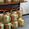 Cesta Pequena de Bambu, Caixa de Presente Trançada de Bambu, Caixa de Embalagem para Lembrancinhas, Presente Cultural e Criativo para o Festival do Barco-Dragão, Cesta de Mão, a Escolha Preferida para Presentes Corporativos
