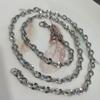 Collar de acero de titanio para hombre, cadena lisa sin colgante, estilo coreano, elegante, cadena combinable con todo, cadena de hueso de serpiente, cadena de hip hop, joyería
