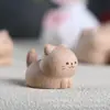 Figuras de Gato de Madera de Haya al por Mayor, Gatos de la Suerte Lindos, Gatos de la Fortuna, Decoraciones para Escritorio de Oficina, Pequeños Adornos, Regalos Creativos