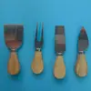 Suministro Directo Transfronterizo de Juego de Regalo de Cuchillo para Queso de Madera de Acacia con Mango de Madera, Cortador de Pizza, Mermelada, Queso para Hornear, Cuchillo y Tenedor para Mantequilla