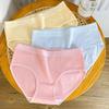 Nuevo Estilo Simple Ropa Interior Estudiante Algodón Puro Deportes Menos Algodón Puro para Mujer Calzones Delgados Levanta Cadera Cintura Media