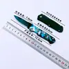Cuchillo de fruta Boston 830 Scimitar de acero inoxidable, plegable, para exteriores, con clip trasero, para supervivencia en el campo.