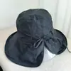 Sombrero de Sol para Mujer, Protección Solar UV de Verano, Sombrero de Sol que Cubre la Cara, Sombrero de Ala Ancha, Sombrero de Sol Plegable, Ala Ancha