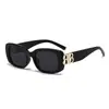 Óculos de Sol Europeus Novos 2026 Double B Preto Feminino Retro Olho de Gato Toque de Luxo Acetato Celebridade da Internet ins Item Quente Óculos de Sol