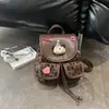 Mochila feminina de design nicho estilo coreano transfronteiriço, simples e única, doce e estilosa, moderna, mochila leve para o dia a dia de estudantes